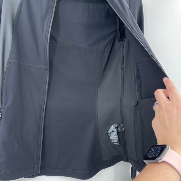 Sweaty Betty X Halle Berry Jacket Womens XXS Black Storm Power High Shine Zip - Picture 10 of 13